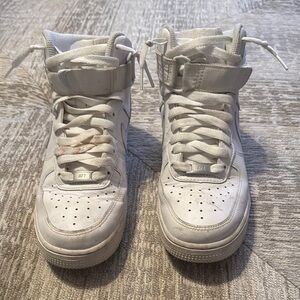 Nike White High-Top Sneakers